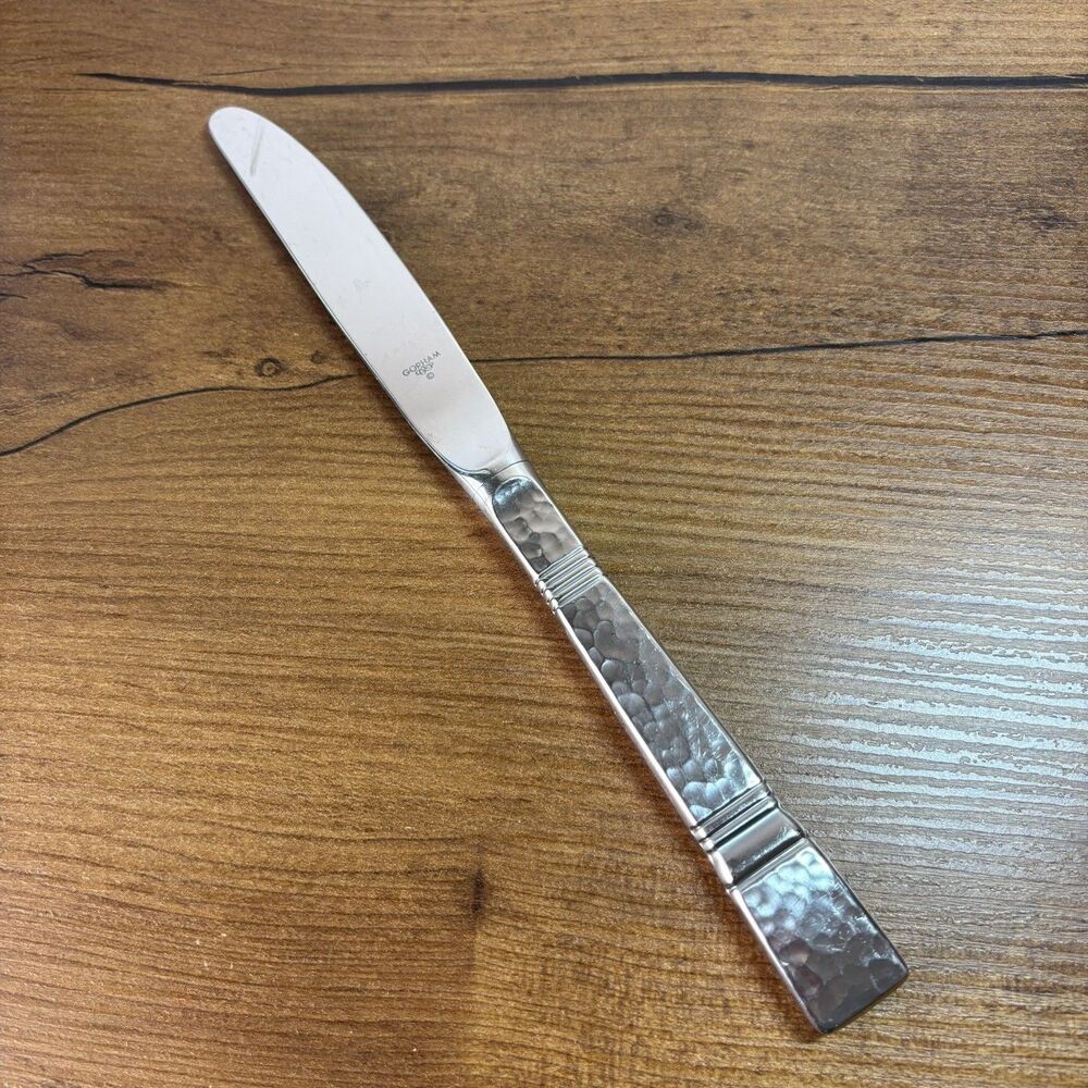 Gorham Stainless Dinner Knife BALUSTER Japan Hammered Design Studios
